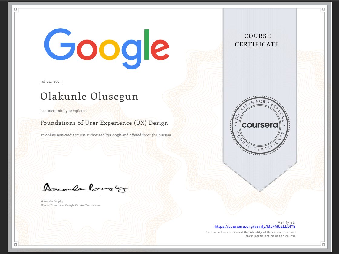 UX Foundations · Google